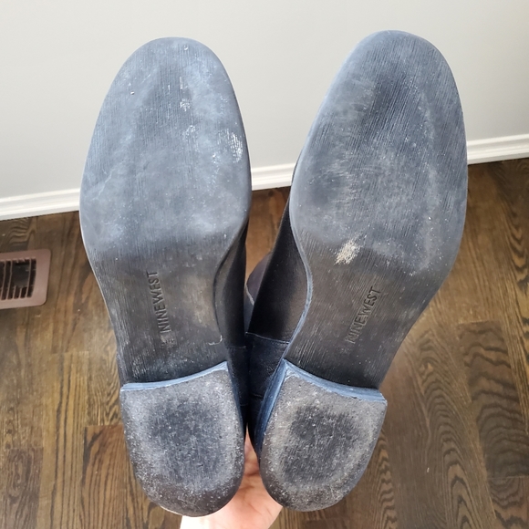 Nine West Black High Boots Size 9.5 - Picture 6 of 8